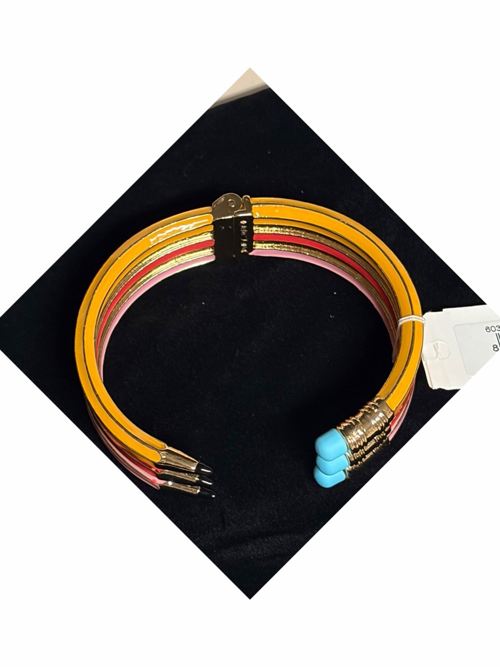 Betsey Johnson Triple Pencil Layered Bangle Bracelet
